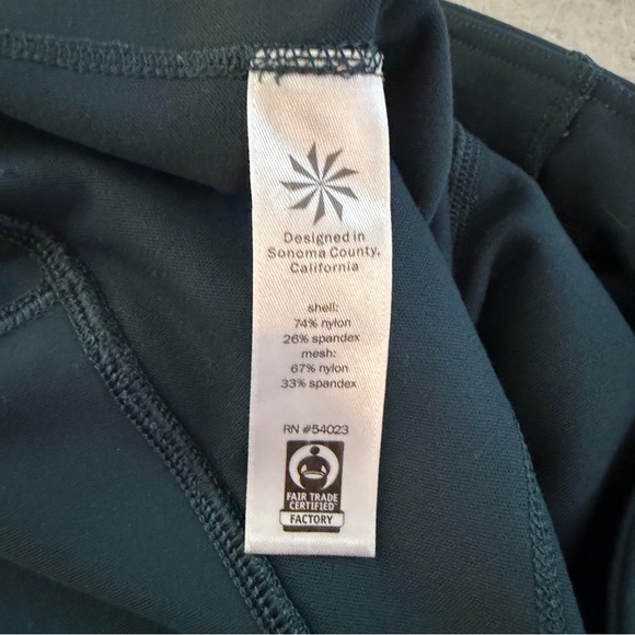 Athleta Salutation Stash Pocket II 7/8 Dark Teal Leggings - Picture 5 of 6